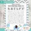 printable baby shower word search puzzles