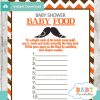mustache printable baby shower games blind tasting baby food