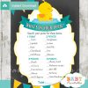 rubber duck printable baby shower games what's in your purse