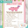 crocodile Price is Right Baby Shower Game printable pdf