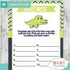 crocodile themed Baby Shower Game What's That Sweet Mess Dirty Diaper Shower Game