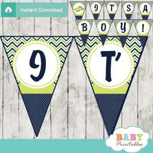 it's a boy printable crocodile themed baby shower banner