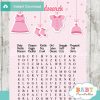 baby girl pink clothes themed printable baby shower word search puzzles