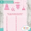 printable pink baby girl clothes Name Race Baby Shower Game