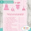 baby girl clothes Price is Right Baby Shower Game printable pdf