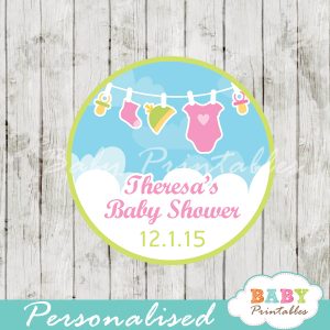 baby girl clothes baby shower tags labels
