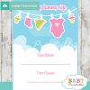 baby girl clothesline printable Baby Shower Game Guess the Mommy's Tummy Size