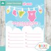 baby girl clothes themed Baby Shower Game What's That Sweet Mess Dirty Diaper Shower Game