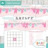 printable baby girl clothes themed baby shower games package