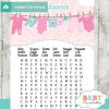 baby girl pink tiffany clothes themed printable baby shower word search puzzles