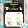beer bbq themed printable baby shower games what's in your purse