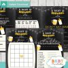 printable beer bbq themed baby shower games package