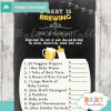 beer bbq Price is Right Baby Shower Games printable pdf