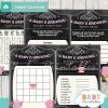 printable tea party themed baby shower games package