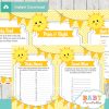 printable sunshine baby shower fun games ideas