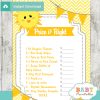 sunshine Price is Right Baby Shower Games printable pdf