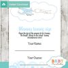 blue airplane boy printable Baby Shower Game Guess the Mommy's Tummy Size