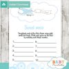 air plane themed Baby Shower Game What's That Sweet Mess Dirty Diaper Shower Game