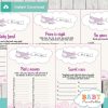 printable airplane baby girl shower fun games ideas