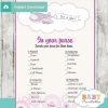 purple airplane themed printable baby shower games what's in your purse