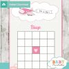 airplane themed baby shower bingo games cards