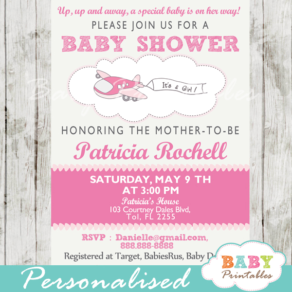 cute baby shower invitations for a girl