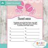 baby girl shoes themed Baby Shower Game What's That Sweet Mess Dirty Diaper Shower Game