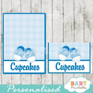 printable baby shoes custom food label cards