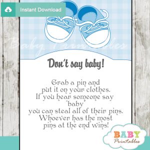 boy baby shoes Dont Say Baby Game pdf