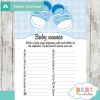 printable baby shoes Name Race Baby Shower Game cards