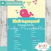 pink whale themed printable baby shower games what's in your purse