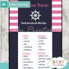 nautical stripes what's in your purse baby shower game printable