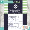 nautical stripes Price is Right Baby Shower Games printable pdf