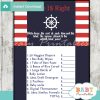 nautical stripes Price is Right Baby Shower Games printable pdf