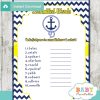 nautical anchor printable baby shower unscramble words game