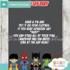 boy superhero printable game Dont Say Baby pdf