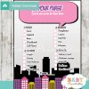 girl comic book what's in your purse baby shower game printable
