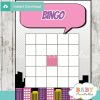 girl comic book printable baby shower bingo game cards