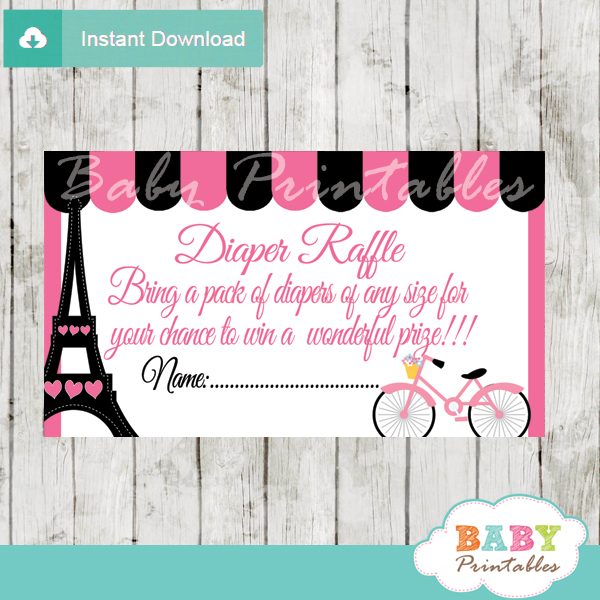 Purple Paris Eiffel Tower Diaper Raffle Tickets - D222 photo about Diaper Raffle Printable identified as Purple Paris Eiffel Tower Diaper Raffle Tickets - D222
