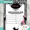 printable poodle paris Baby Shower Game Guess the Sweet Mess Dirty Diaper