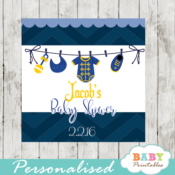 royal blue little prince printable baby shower gift tags