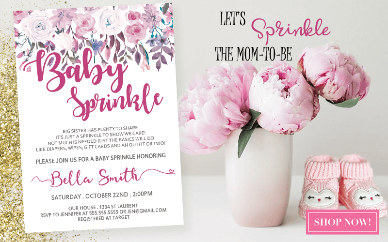 sprinkle baby shower invitations templates