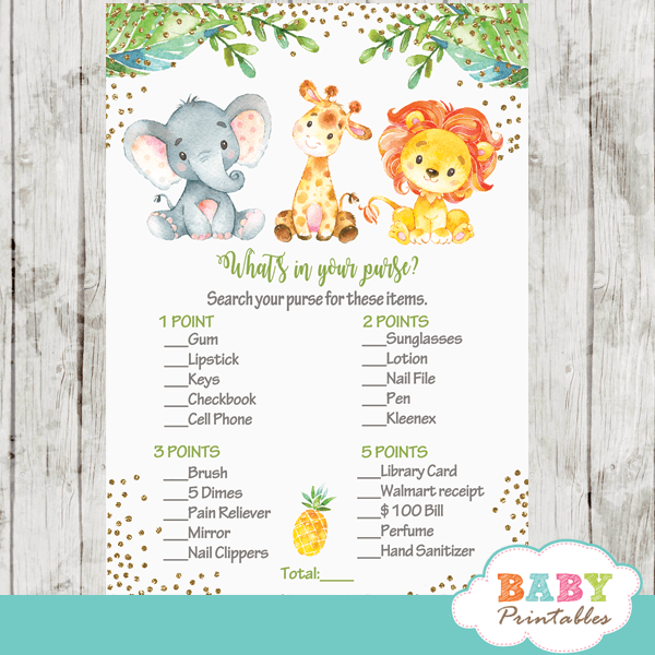 Lion baby shower games package,Jungle baby shower games package,Lion baby shower games  BG-202