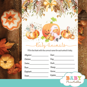 fall theme pumpkin baby shower games autumn flowers ideas