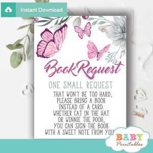 pink and gray invitation inserts butterflies books for baby girl succulent ideas