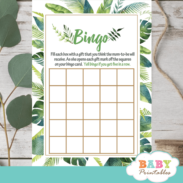 Tropical Baby Shower Games