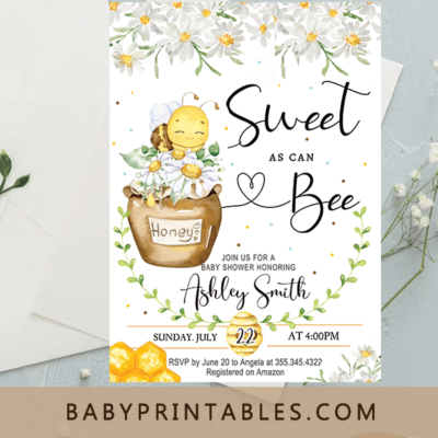 Bumble Bee honey Daisies party shower theme