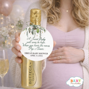Ready to Pop Baby Shower Tag Greenery Baby Shower Bottle Tag Champagne Favor Tag Baby Shower Eucalyptus Baby Shower Favor Tag Neutral Baby Shower Bottle Label Ready to Pop Favor Printable Baby Shower Mini Bottle Tag Boho Greenery Shower Favor Tag Champagne Tag Baby Shower Decor Modern Baby Shower Favor Tag