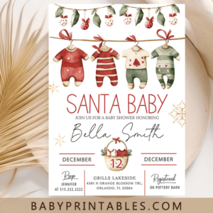 Merry little Christmas baby shower