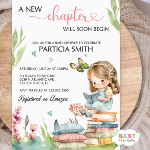 Storybook Baby Shower Invitations boy book theme